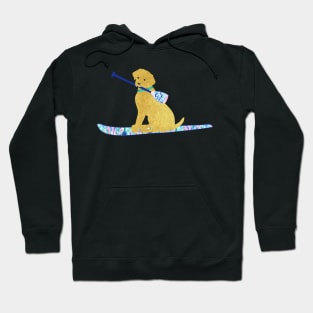 SUP Preppy Golden Retriever - Lilly Inspired Stand Up Paddle Board Hoodie